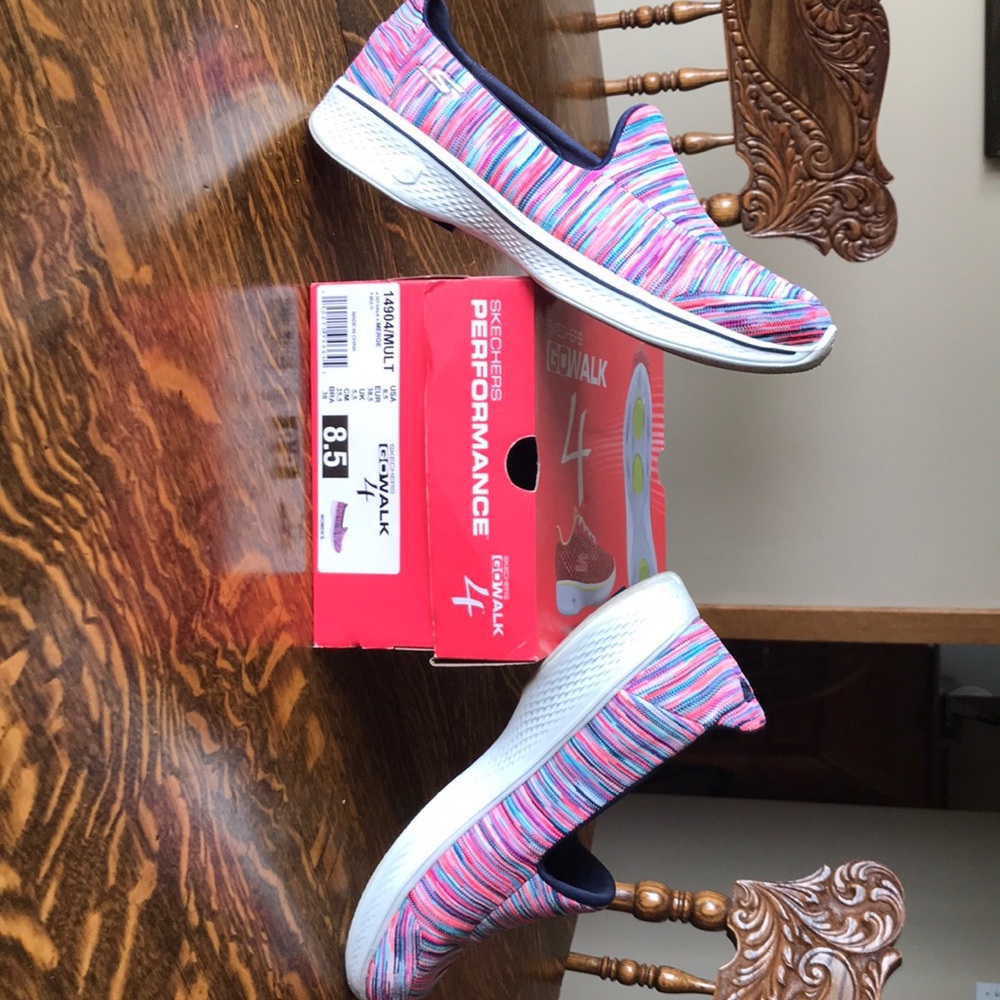 Skechers GoWalk4 Merge multi colored slip on